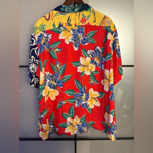 Ralph Lauren Men's Polo Bear Tropical Hawaiian Button Down Shirt - Picture 3 of 6